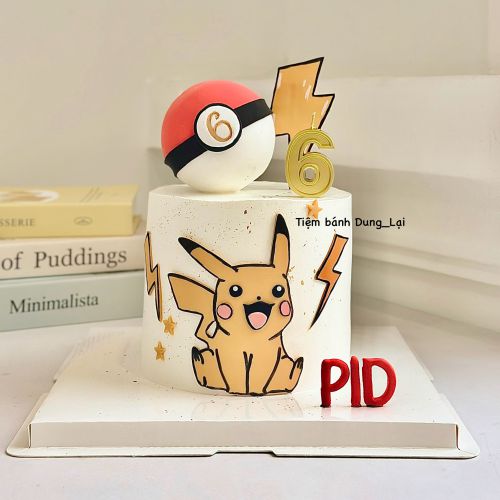 Bánh pokemon pikachu sz 16 1/2, Bánh Sinh Nhật Pokemon, Bánh Sinh Nhật pikachu, Bánh Sinh Nhật bé gái - Bánh Sinh Nhật Long Biên