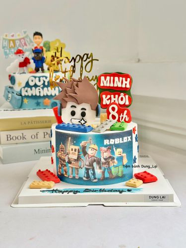 Bánh roblox sz 18, Bánh Sinh Nhật Roblox, Bánh Sinh Nhật bé trai, Bánh Sinh Nhật lego - Bánh Sinh Nhật Long Biên