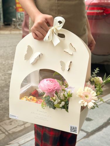 Set hoa bánh, Bánh Sinh Nhật Hoa bánh, Bánh Sinh Nhật set bánh, Bánh Sinh Nhật hoa tươ - Bánh Sinh Nhật Long Biên