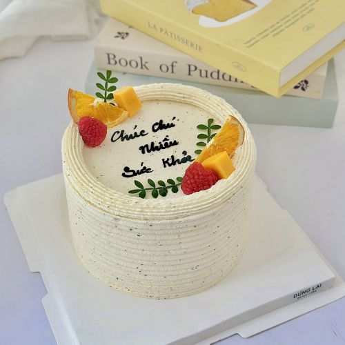 Bánh hồng trà xoài sz 16, Bánh Sinh Nhật Hồng trà xoài, Bánh Sinh Nhật whipping - Bánh Sinh Nhật Long Biên