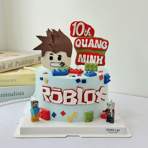 Bánh roblox sz 18, Bánh Sinh Nhật Roblox, Bánh Sinh Nhật bé trai - Bánh Sinh Nhật Long Biên