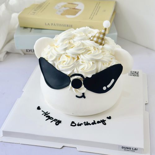 Bánh tạo hình gấu đeo kính sz 16 1/2, Bánh Sinh Nhật Gấu, Bánh Sinh Nhật bé trai - Bánh Sinh Nhật Long Biên