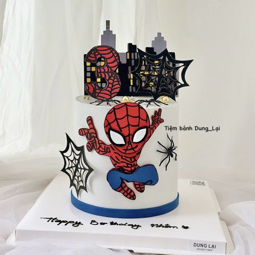 Bánh vẽ người nhện sz 16 cao, Bánh Sinh Nhật Người nhện, Bánh Sinh Nhật avengers, Bánh Sinh Nhật avenger, Bánh Sinh Nhật spiderman, Bánh Sinh Nhật spider man, Bánh Sinh Nhật bé trai - Bánh Sinh Nhật Long Biên
