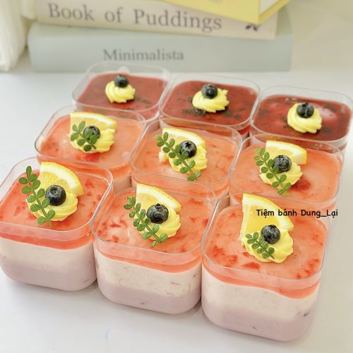 Mousse sữa chua phomai dâu việt quất 69, Bánh Sinh Nhật Mousse, Bánh Sinh Nhật dâu việt quất - Bánh Sinh Nhật Long Biên