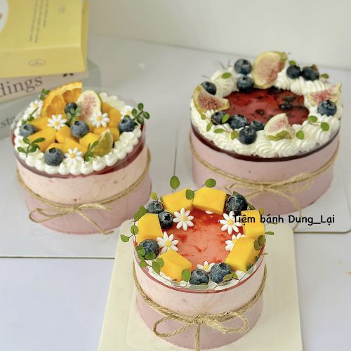 Mousse sữa chua phomai dâu việt quất sz 10, Bánh Sinh Nhật  - Bánh Sinh Nhật Long Biên