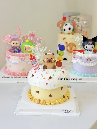 Bánh capybara sz 14, Bánh Sinh Nhật Capybara, Bánh Sinh Nhật tạo hình, Bánh Sinh Nhật bé gái, Bánh Sinh Nhật bé trai - Bánh Sinh Nhật Long Biên