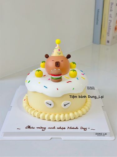 Bánh capybara sz 18, Bánh Sinh Nhật Capybara, Bánh Sinh Nhật tạo hình, Bánh Sinh Nhật bé trai, Bánh Sinh Nhật bé gái - Bánh Sinh Nhật Long Biên