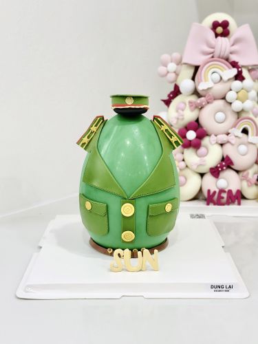 Bánh đập áo công an, Bánh Sinh Nhật Công an, Bánh Sinh Nhật bánh đập, Bánh Sinh Nhật bé trai - Bánh Sinh Nhật Long Biên