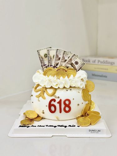 Bánh hũ vàng trắng, Bánh Sinh Nhật Hũ vàng, Bánh Sinh Nhật thần tài - Bánh Sinh Nhật Long Biên