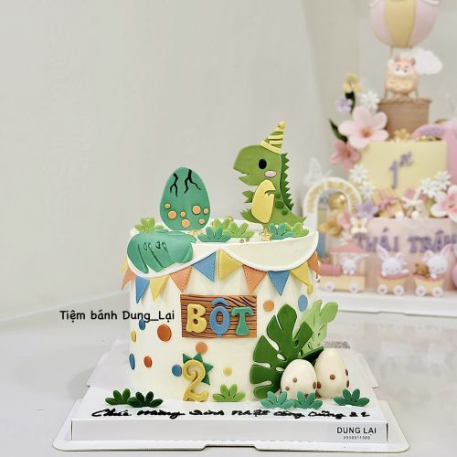 Bánh khủng long sz 16 1/2, Bánh Sinh Nhật Khủng long, Bánh Sinh Nhật bé trai - Bánh Sinh Nhật Long Biên