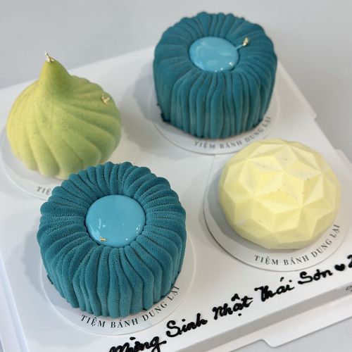 Set 4 bánh entremet peptit , Bánh Sinh Nhật Entremet - Bánh Sinh Nhật Long Biên