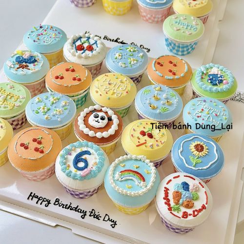 Set cupcake tạo hình 20c, Bánh Sinh Nhật Cupcake, Bánh Sinh Nhật set bánh - Bánh Sinh Nhật Long Biên