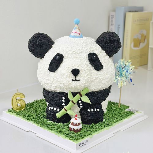 Bánh 2 tầng tạo hình gấu panda, Bánh Sinh Nhật Tạo hình, Bánh Sinh Nhật gấu trúc, Bánh Sinh Nhật panda, Bánh Sinh Nhật bé trai, Bánh Sinh Nhật bé gái - Bánh Sinh Nhật Long Biên