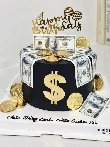 Bánh đô la sz 16, Bánh Sinh Nhật Tiền, Bánh Sinh Nhật đô la, Bánh Sinh Nhật người lớn - Bánh Sinh Nhật Long Biên