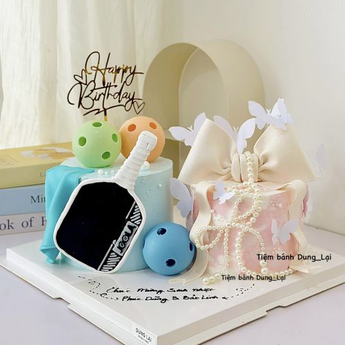 Bánh đôi sz bling bling và bickleball sz 16 1/2, Bánh Sinh Nhật Set đôi, Bánh Sinh Nhật pickleball, Bánh Sinh Nhật bé trai bé gái, Bánh Sinh Nhật bé trai, Bánh Sinh Nhật bé gái, Bánh Sinh Nhật set bánh - Bánh Sinh Nhật Long Biên