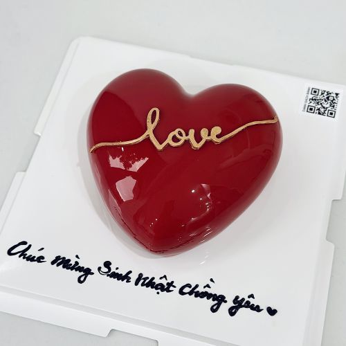 Bánh entremet tim đỏ, Bánh Sinh Nhật Entremet, Bánh Sinh Nhật tim - Bánh Sinh Nhật Long Biên