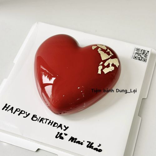 Bánh entremet tim đỏ, Bánh Sinh Nhật Entremet, Bánh Sinh Nhật tim - Bánh Sinh Nhật Long Biên