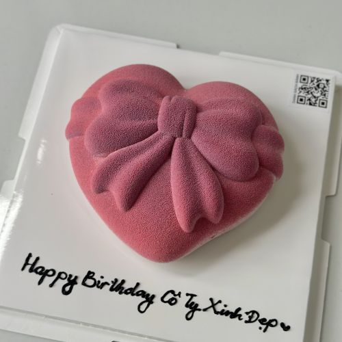 Entremet tim nơ, Bánh Sinh Nhật Entremet, Bánh Sinh Nhật tim - Bánh Sinh Nhật Long Biên