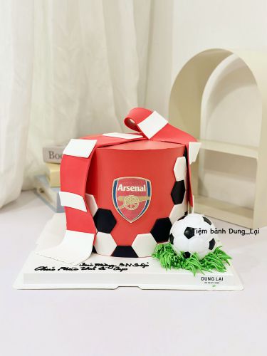 Bánh bóng đá arsenal sz 16 cao, Bánh Sinh Nhật Bóng đá, Bánh Sinh Nhật arsenal, Bánh Sinh Nhật bé trai - Bánh Sinh Nhật Long Biên