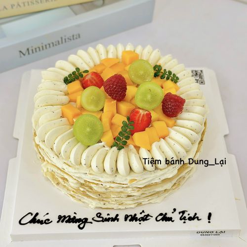 Bánh crepe ngàn lớp olong, Bánh Sinh Nhật Crepe - Bánh Sinh Nhật Long Biên
