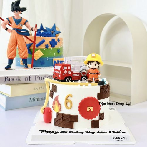 Bánh cứu hoả sz 16, Bánh Sinh Nhật Cứu hoả, Bánh Sinh Nhật bé trai - Bánh Sinh Nhật Long Biên
