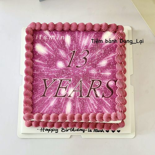 Bánh in ảnh sz 20 ko nhân chỉ kem, Bánh Sinh Nhật In ảnh, Bánh Sinh Nhật bé gái - Bánh Sinh Nhật Long Biên