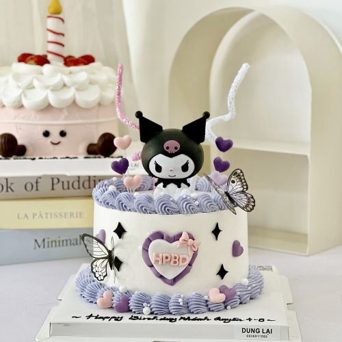 Bánh kuromi sz 16, Bánh Sinh Nhật Kuromi, Bánh Sinh Nhật bé gái, Bánh Sinh Nhật sanrio - Bánh Sinh Nhật Long Biên