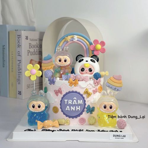 Bánh labubu baby three sz 16, Bánh Sinh Nhật Labubu, Bánh Sinh Nhật baby three, Bánh Sinh Nhật bé gái - Bánh Sinh Nhật Long Biên