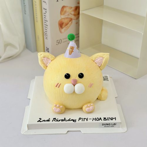 Bánh tạo hình mèo sz 12, Bánh Sinh Nhật Tạo hình, Bánh Sinh Nhật mèo - Bánh Sinh Nhật Long Biên