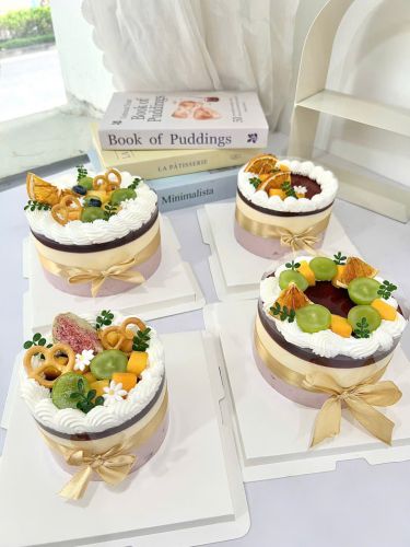 Mousse xoài sữa chua việt quất sz 10, Bánh Sinh Nhật Mousse - Bánh Sinh Nhật Long Biên