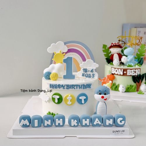 Bánh bé rắn sz 16 tone xanh