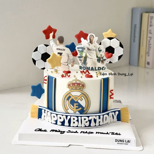 Bánh bóng đá real madrid sz 16