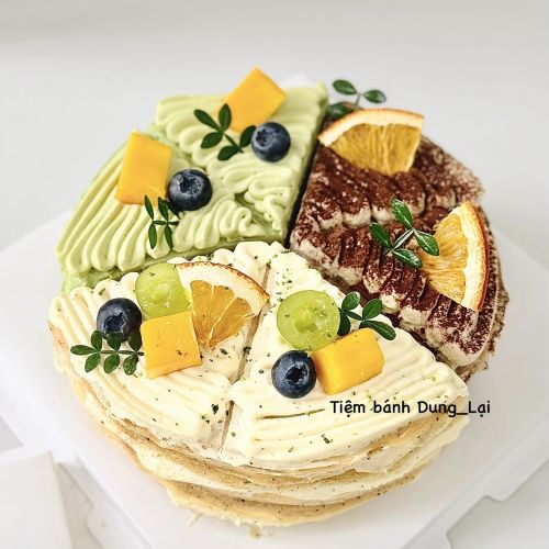 Bánh crepe ngàn lớp ghép vị