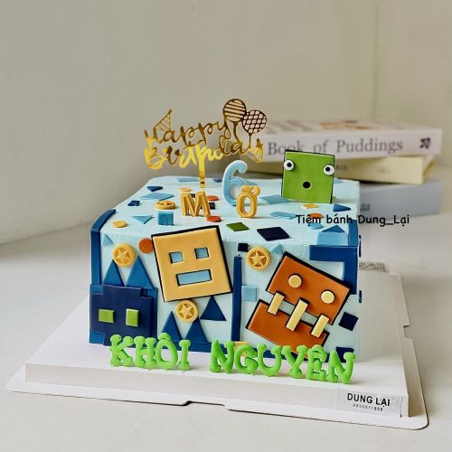 Bánh Geometry dash vuông sz 20