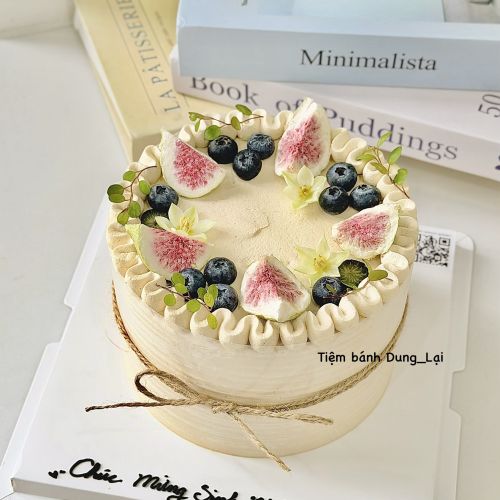 Bánh kem whip cafe lotus pudding dừa sz 16