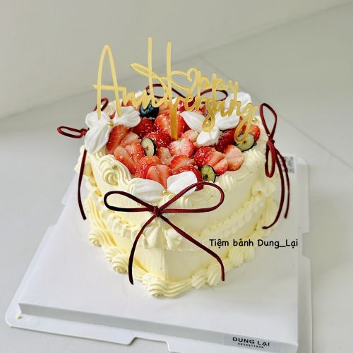 Bánh kem whipping trái tim sz 16