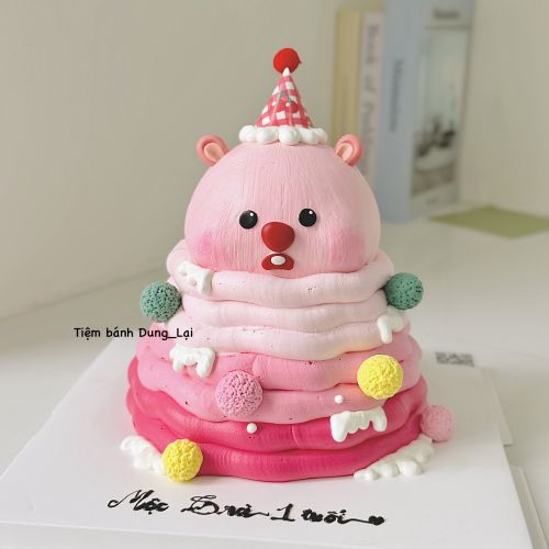 Bánh tạo hình loopy dưới sz 16 trên bánh nhỏ