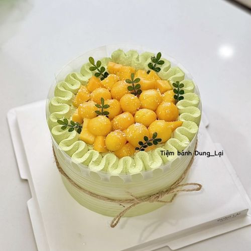 Bánh trà xanh pudidng trà xanh xoài sz 16