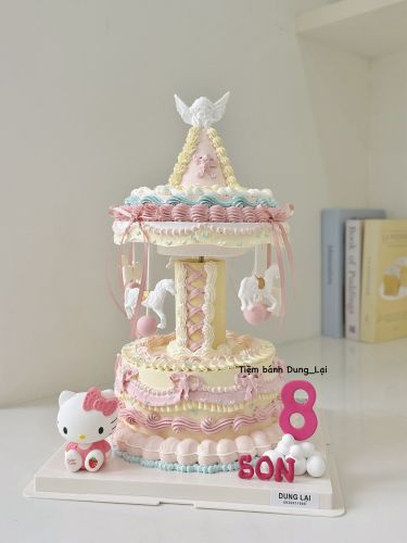 Bánh vòng quay ngựa hello kitty - Bánh vòng xoay