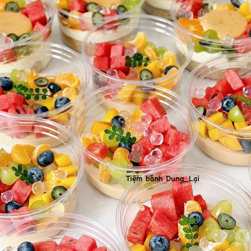 Daily-pudding hồng trà hoa quả, Bánh Sinh Nhật  - Bánh Sinh Nhật Long Biên