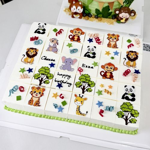 Bánh cắt 30m safari - Bé trai