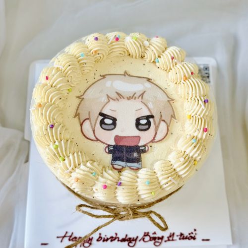 Bánh hồng trà xoài in ảnh sz 16 - Bé gái