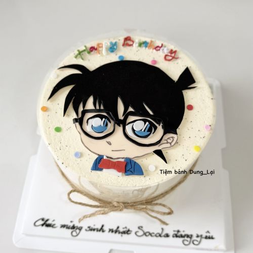 Bánh hồng trà xoài vẽ conan sz 16