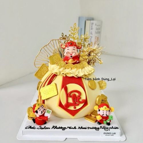 Bánh hũ vàng mèo thần tài sz 16 1/2