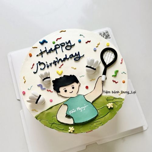 Bánh vẽ cầu lông sz 22 - Bé trai