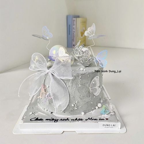 Bánh vương miện màu ghi sz 18