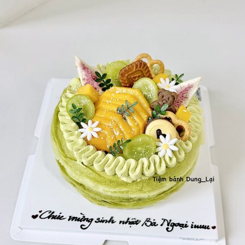 Crepe ngàn lớp matcha dừa xoài sz 16