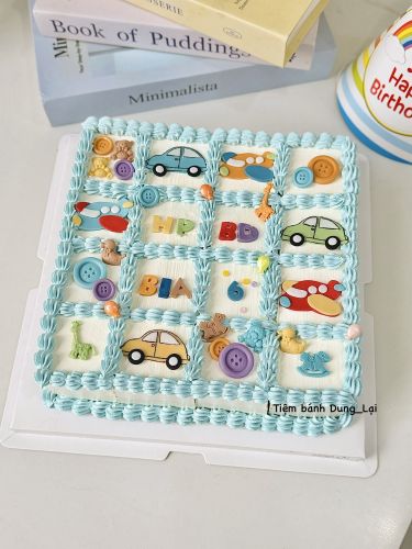 Bánh cắt miếng sz 20×20, Bánh Sinh Nhật Vuông, Bánh Sinh Nhật chữ nhật, Bánh Sinh Nhật cắt miếng - Bánh Sinh Nhật Long Biên