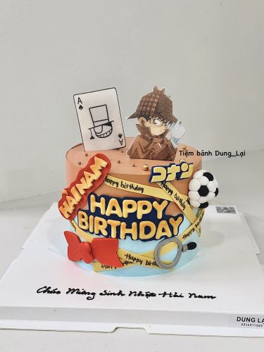 Bánh conan sz 16 1/2, Bánh Sinh Nhật Conan, Bánh Sinh Nhật bé trai - Bánh Sinh Nhật Long Biên