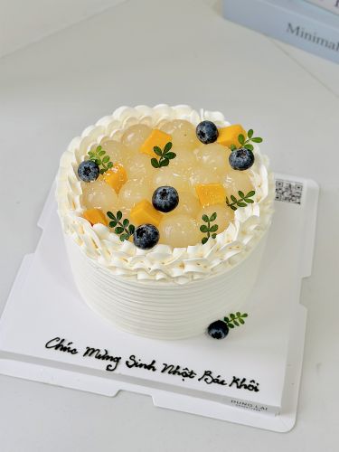 Kem top Olong nhãn dừa sz 16, Bánh Sinh Nhật Kem tươi, Bánh Sinh Nhật kem top - Bánh Sinh Nhật Long Biên